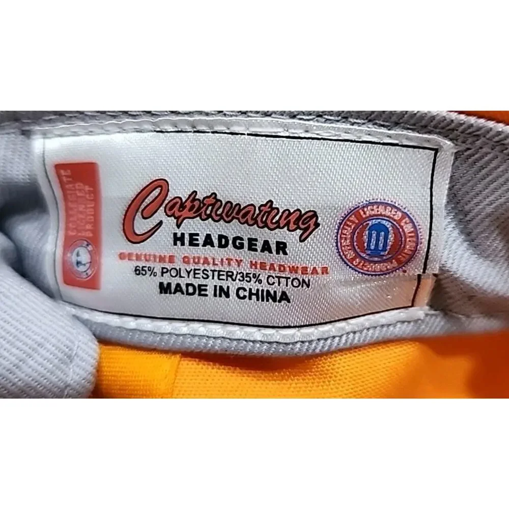 Captivating Headgear Tennessee Volunteers Vols Baseball Hat Adjustable Orange - Picture 3 of 4